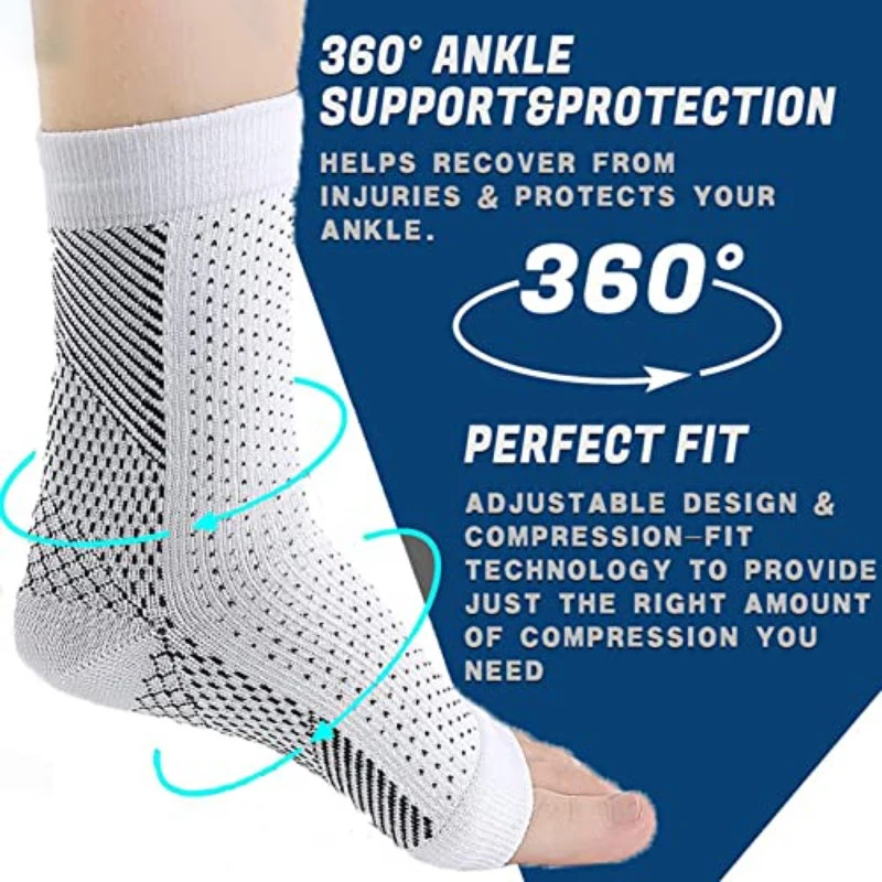 Chaussettes de neuropathie pour femmes et hommes, chaussettes de compression apaisantes pour la neuropathie, attelle de rinçage, fasciite plantaire,