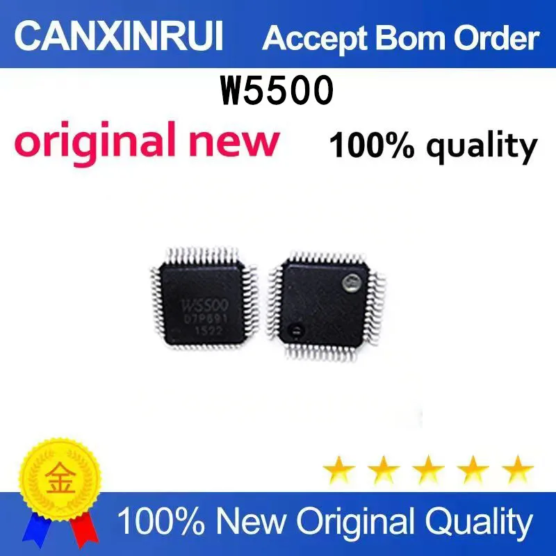(5pcs-100pcs）W5500 brand new LQFP48