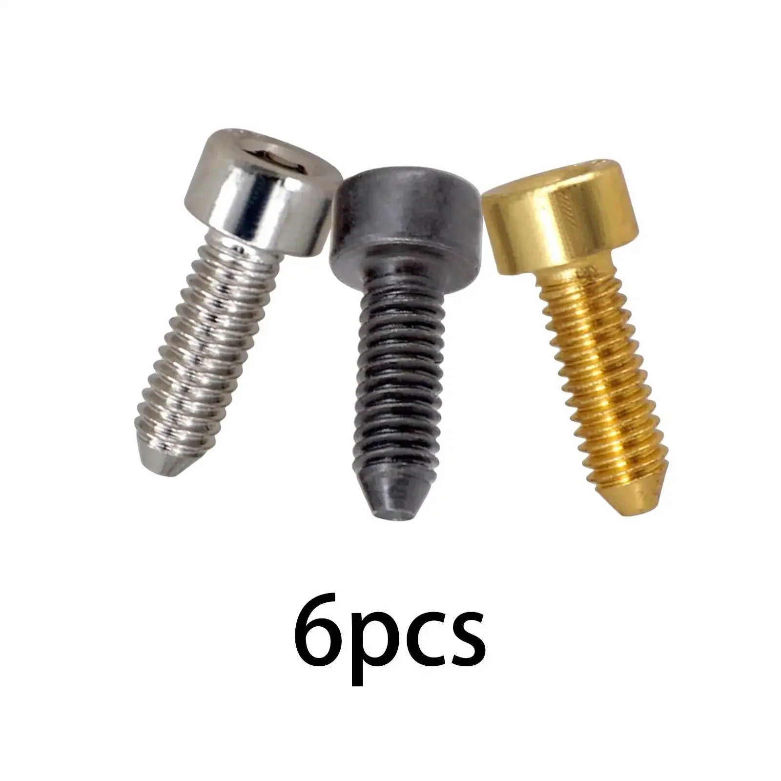 

6Pcs Electric Guitar Bridge Saddles Locking String Screws for Hexagon Screws Musical Instrument Guitar Accessories Parts