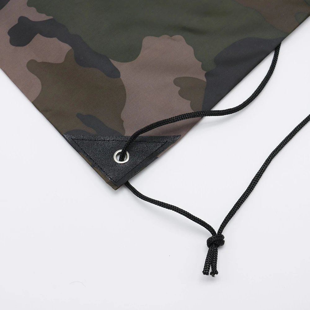 

Lightweight Unisex Shoes Clothes Storage Travel Gym Riding Backpack Portable Sports Bag Oxford Bag Camouflage Drawstring Bag