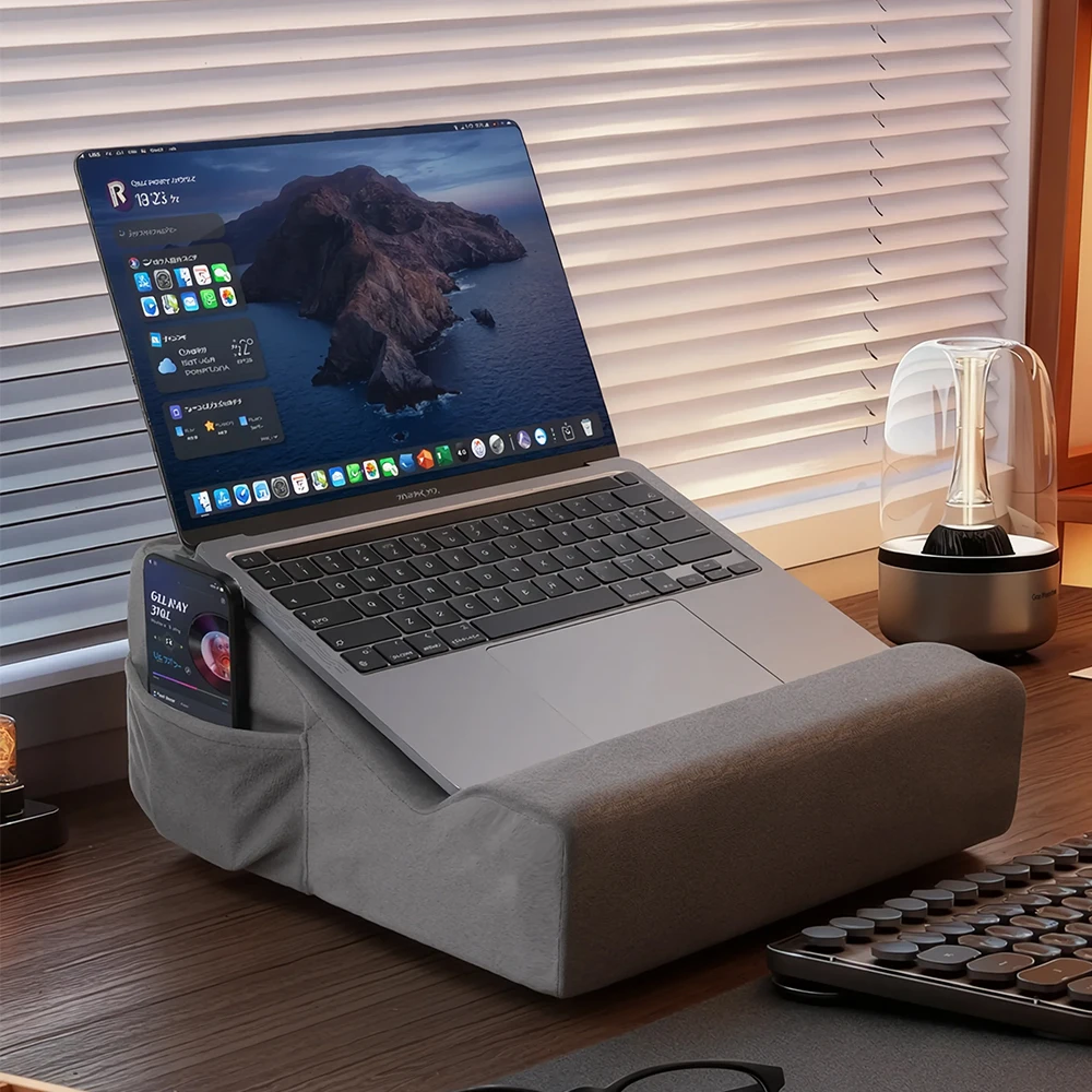 Tablet/Laptop/Phone/Pad Stand,Tablet SupportPillowStandforOfficeDesk Work/Reading Books/WatchingVideos,ComputerStandforBed