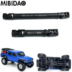 MIBIDAO Steel Drive Shaft Center Transmission Shaft for Axial SCX24 AXI00005 Gladiator 1/24 RC Crawler Car Model Upgrade Parts
