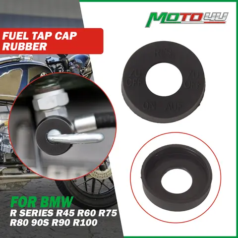 Bouchon de robinet de carburant en caoutchouc pour moto, couvercle de commutateur de assujetde réservoir d'huile, BMW Série R, R45, R60, R75, R80, 90S, R90, R100, 1PC