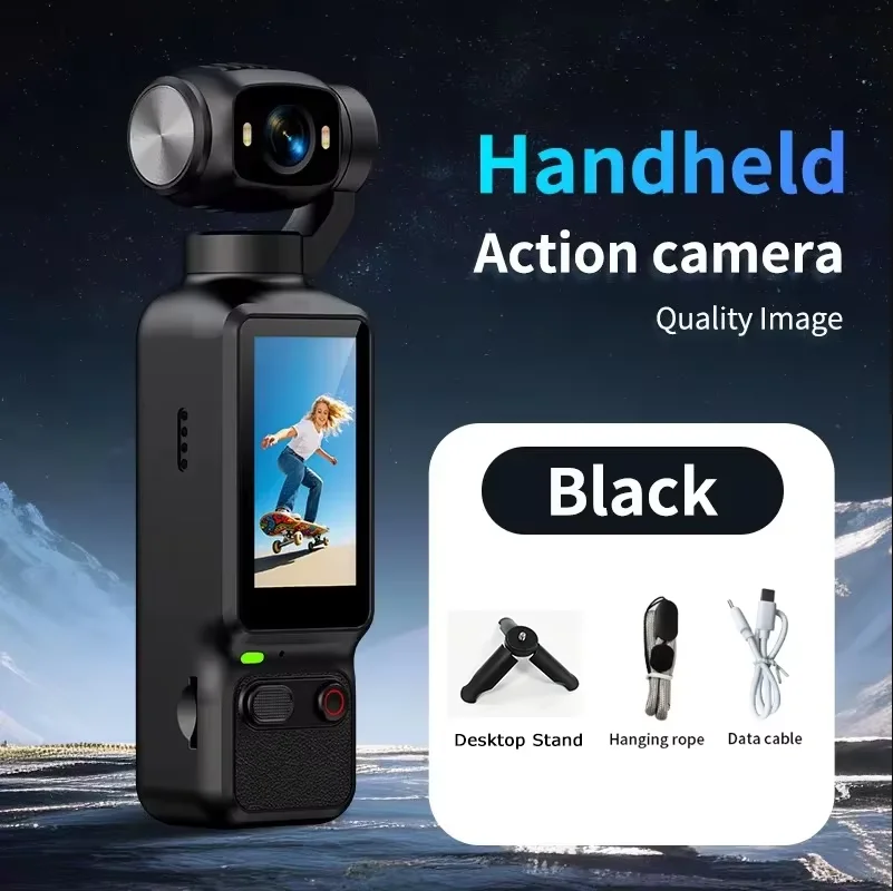 Lenovo HD 4K Action Camera 180° Rotatable For Vlog YouTube Tiktok Girls Record Life Video Recording Entry Portable Action Cam image 3