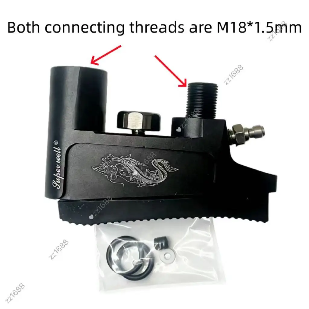 Air Force Valve U-Type Adapter with M18*1.5mm Connecting Threads on Both Sides