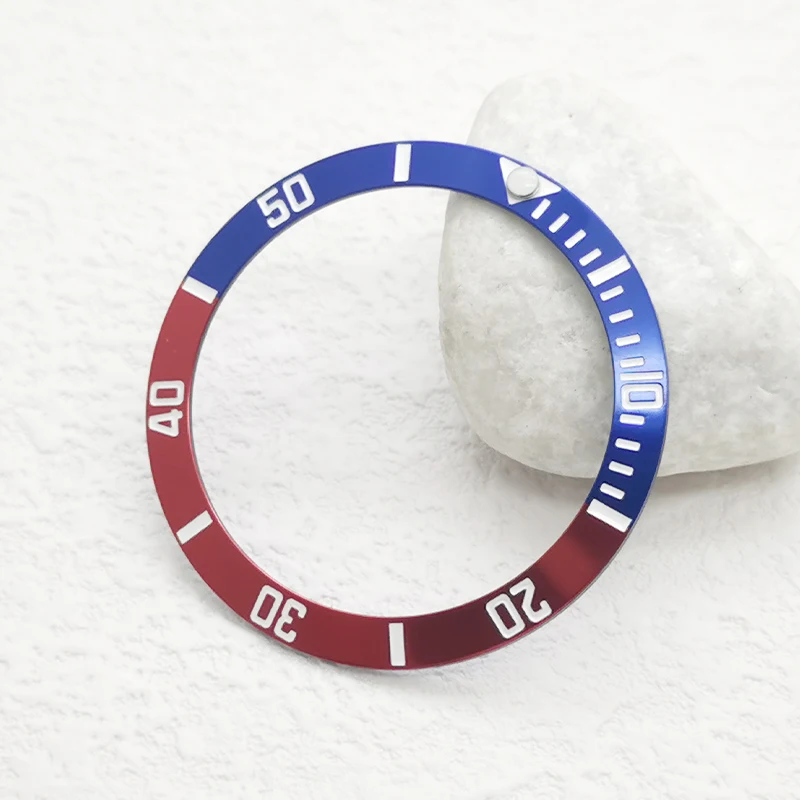 38mm x 30.6mm Horloge Bezel Insert Fit Voor SKX007 SKX009 SKX011 SKX17 SUB Horloge Case NH35 NH36 Mannen horloges Vervangen Bezel Ring