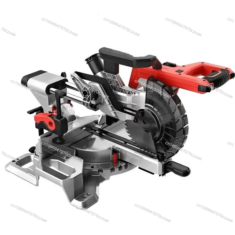 6301 Brushless Cordless Sliding Miter Saw Rechargeable Lithium Bench Saw Multi-Purpose Woodworking Angle Cut Saw