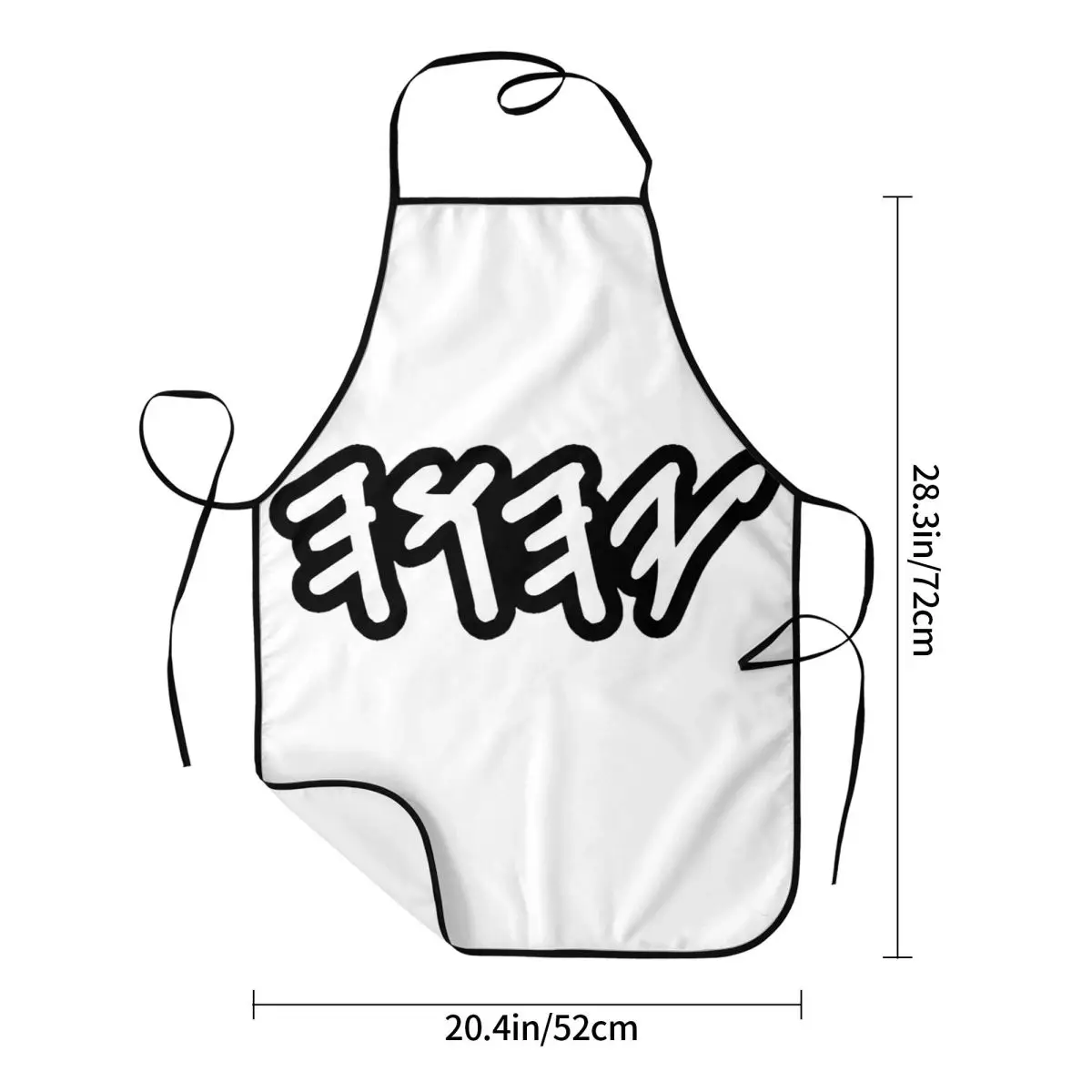 Old Hebrew Name Of God Yahuah Apron Chef Cooking Tablier Waterproof Bib Kitchen Cleaning Pinafore for Women Men Gardening