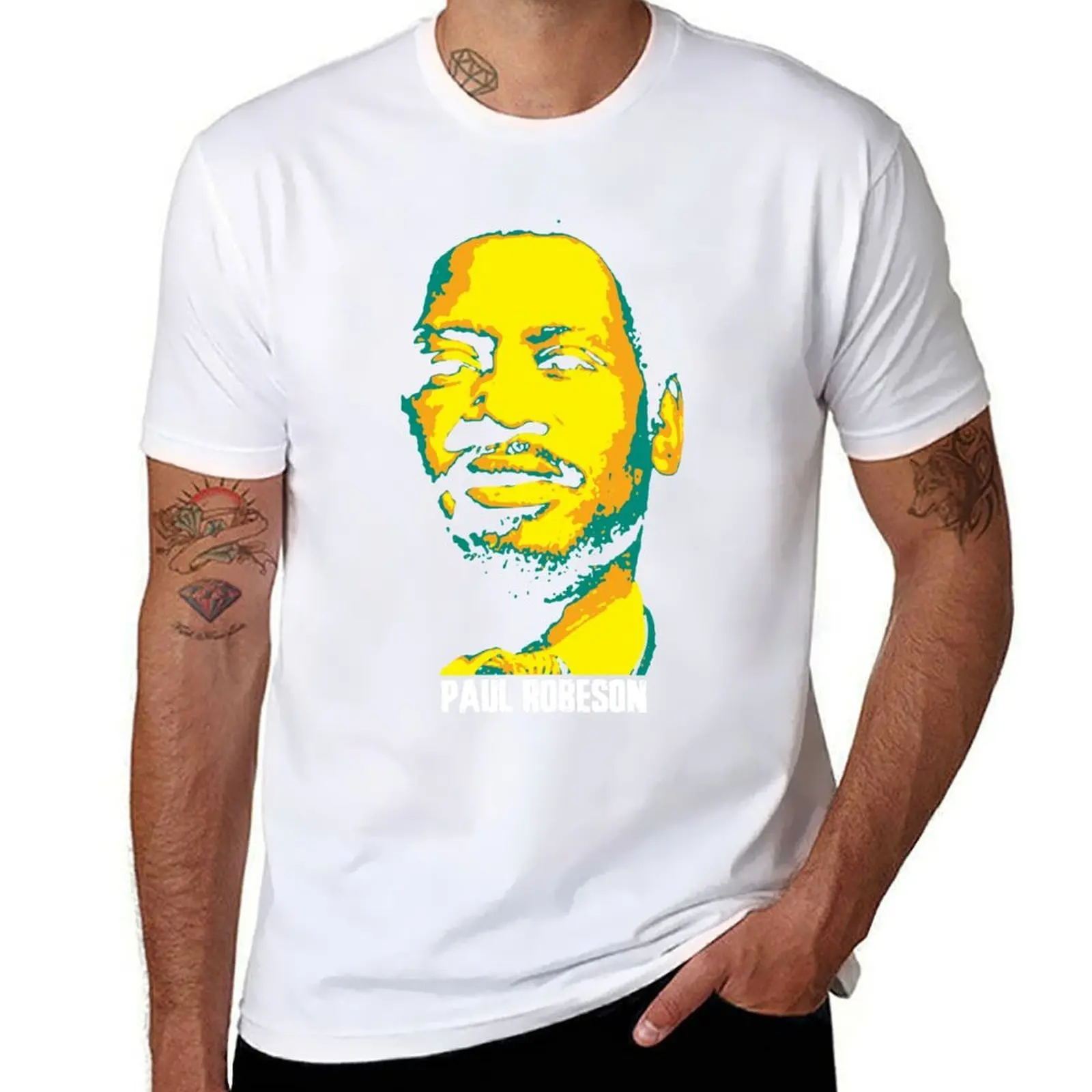 

Paul Robeson. Paul Leroy Robeson v3 Classic T-Shirt mens graphic t shirts black cotton t-shirt plain for man package T-Shirt