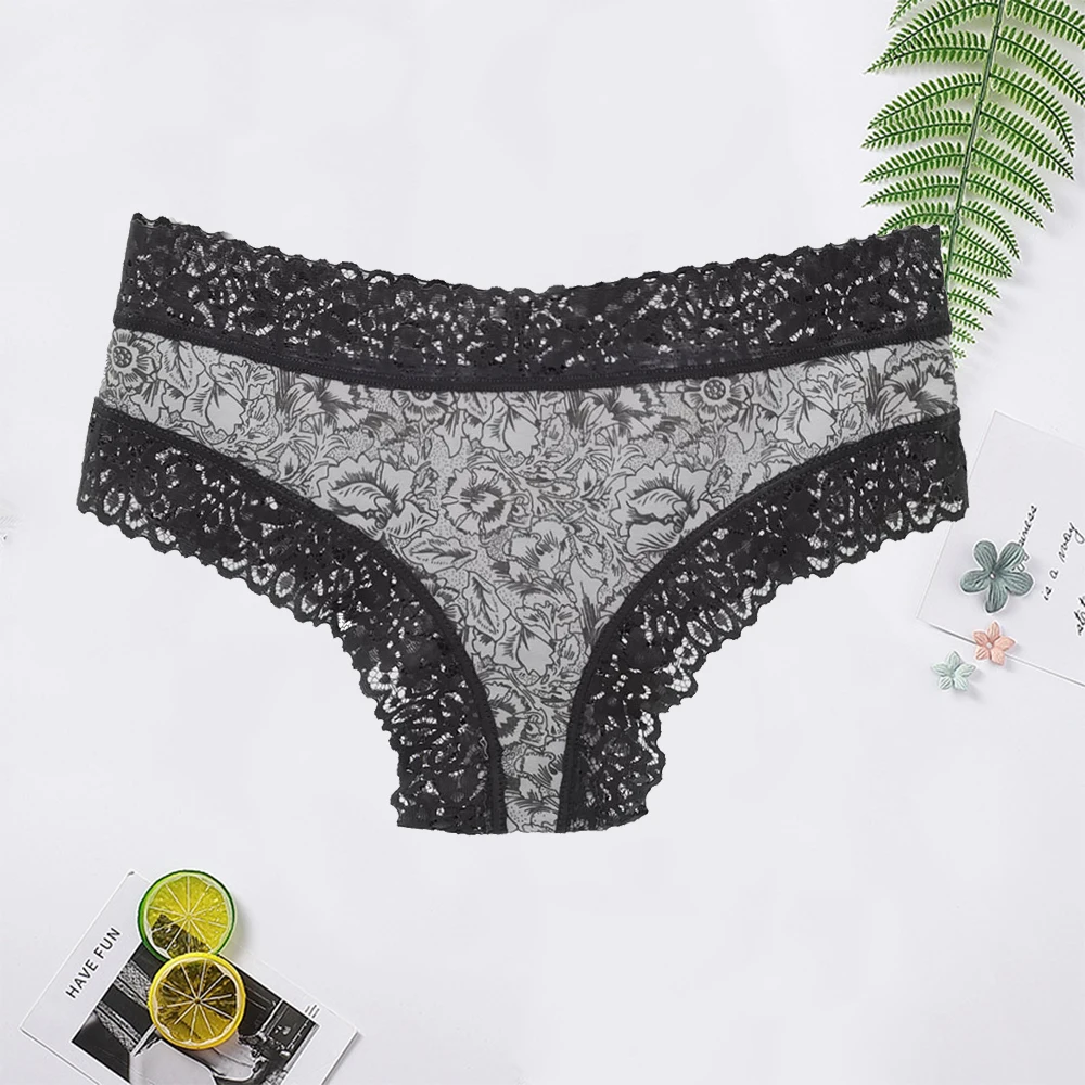 코튼 팬티 레이디 5 개/대 레이스 팬티 팬티 여성 란제리를위한 원활한 팬티