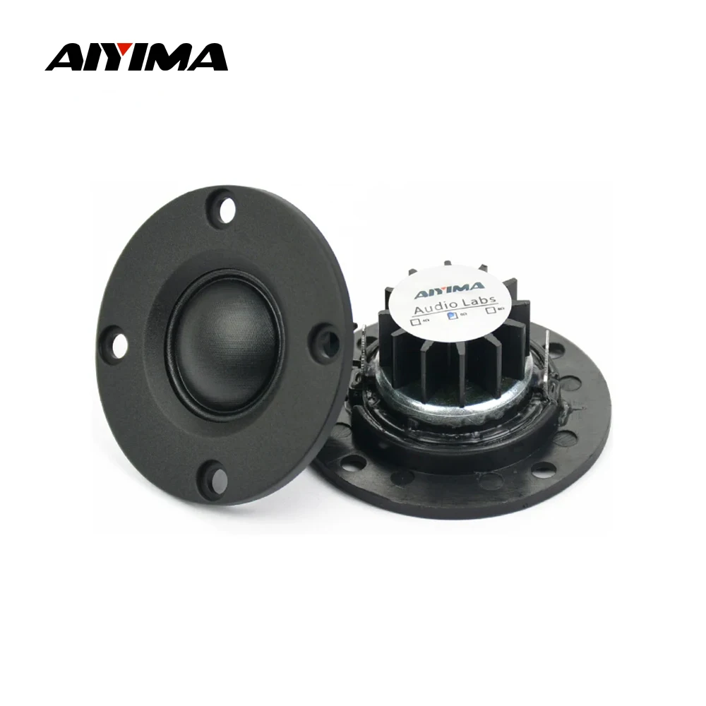 AIYIMA 2 szt. 52MM Przenośne Głośniki Audio 6 Ohm 30W Głośnik Wysokotonowy z Jedwabną Membraną Kopułkową ABS Głośnik Wysokotonowy z Aluminiowym Radiatorem