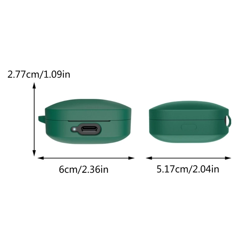 Casing penyimpanan kulit pelindung lengan silikon pegangan tidak licin untuk Buds 6 earbud Dropship