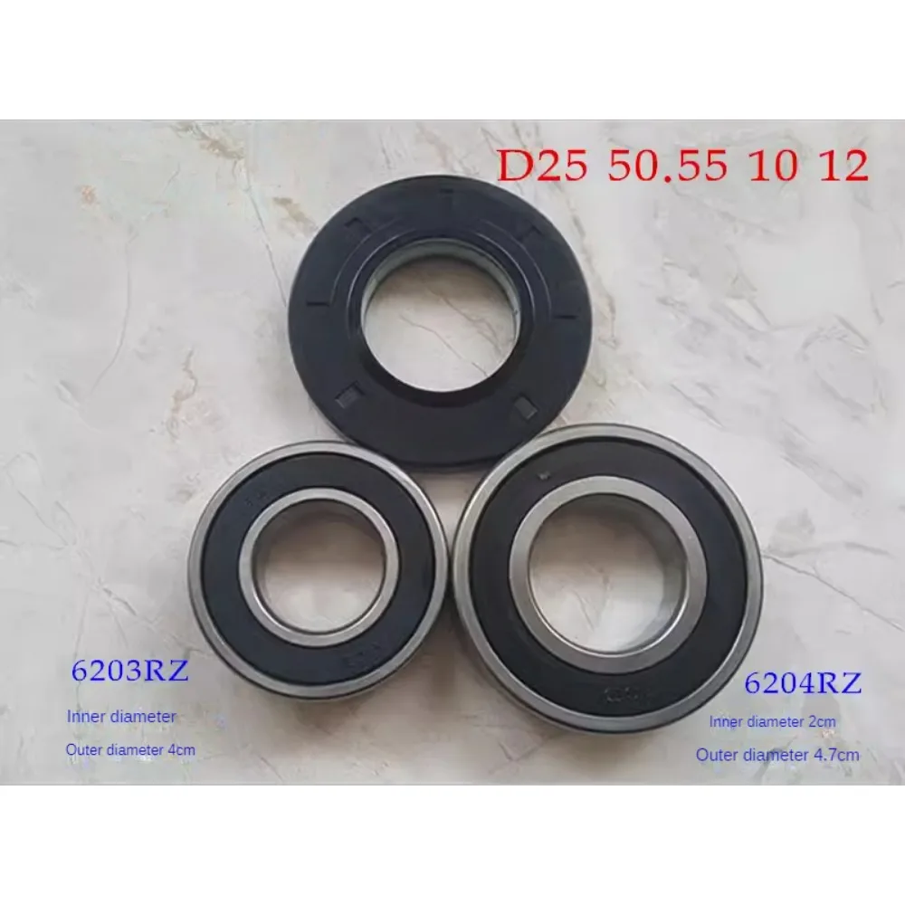 New D35 Bearing 6205RZ 6206RZ For Samsung Washing Machine Water Seal D25 6203RZ 6204RZ D30 6204 6205 D45 6206RZ Washer Parts