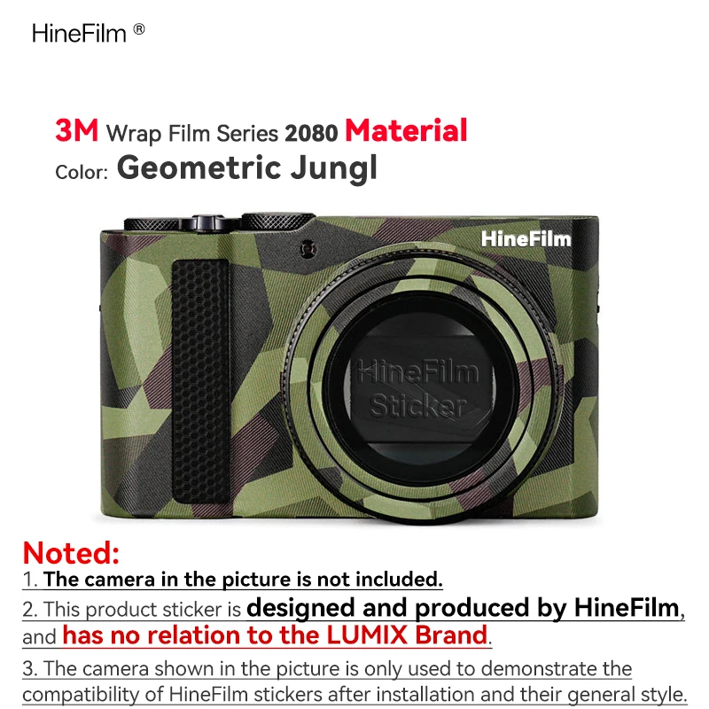 Hinefilm Skin for Lumix ZS 300 Camera Sticker ZS300 Anti-Scratch Wrap Cover Film for Panasonic DC-ZS300 Camera Protector Skin