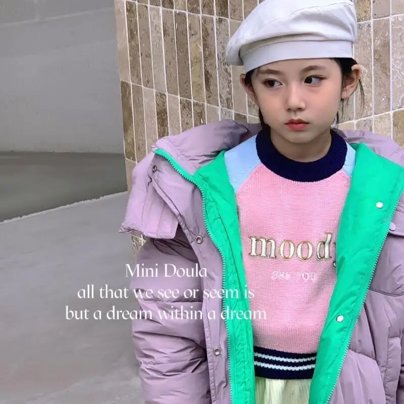 

Hot 2025 Autumn/winter New Children's Cold Proof Clothing Korean Edition Extended Thick Large Pocket Warm Coat Winter Jacket