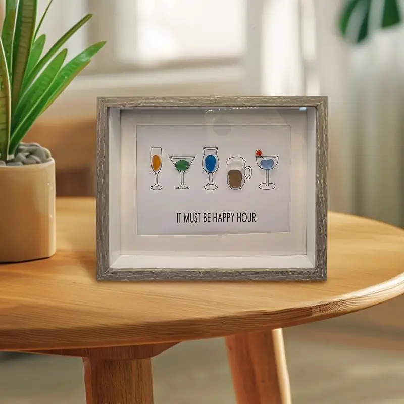 

Настенный художественный декор из морского стекла, каменное украшение, фоторамка, художественная галька, настенный декор из морского стекла для гостиной, спальни