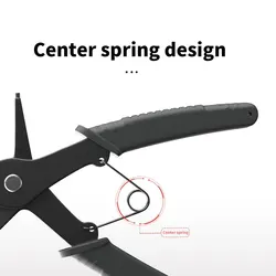 OUDISI Dual Use Circlip Pliers Inner Straight / Outer Straight / Inner Curved / Outer Curved Circlip Pliers Snap Ring Pliers Ret