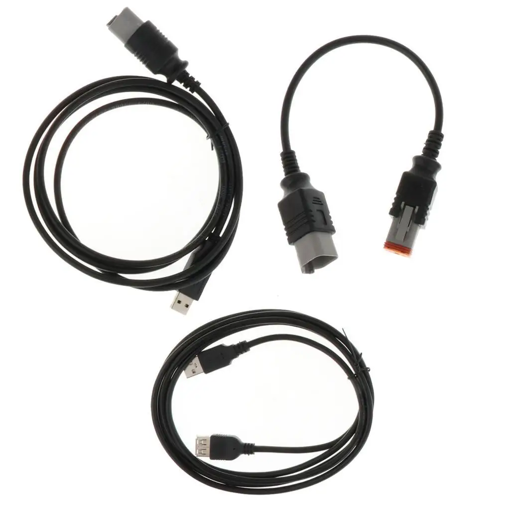 Plastic USB Diagnostic Cable Scan Tool Set User Friendly Outboard Engine Measurement Spare Parts for Boat Maintenance