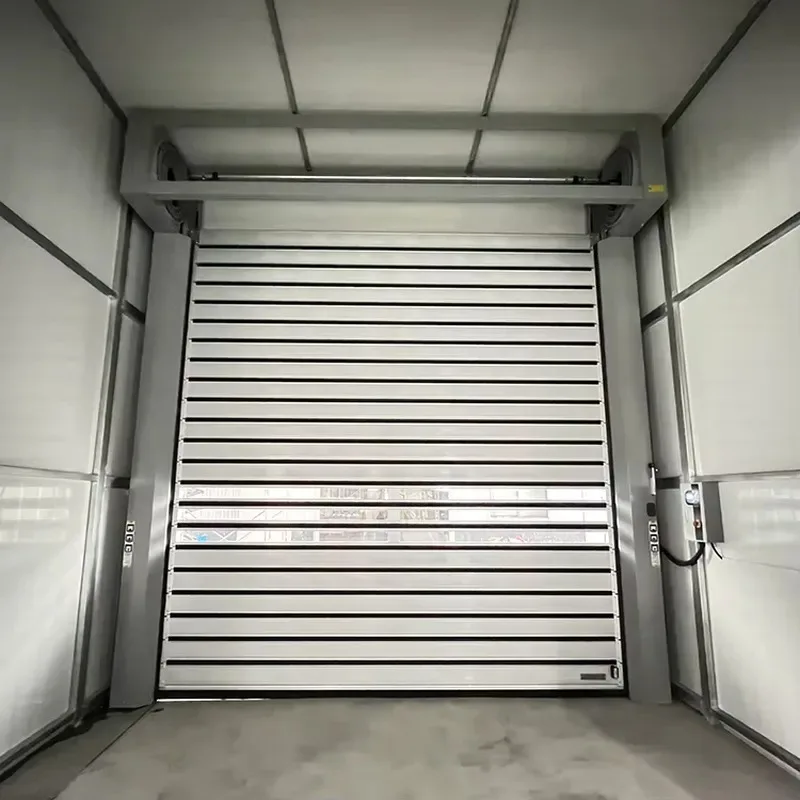 Automatic High Speed Roll Up Insulated Spiral Door