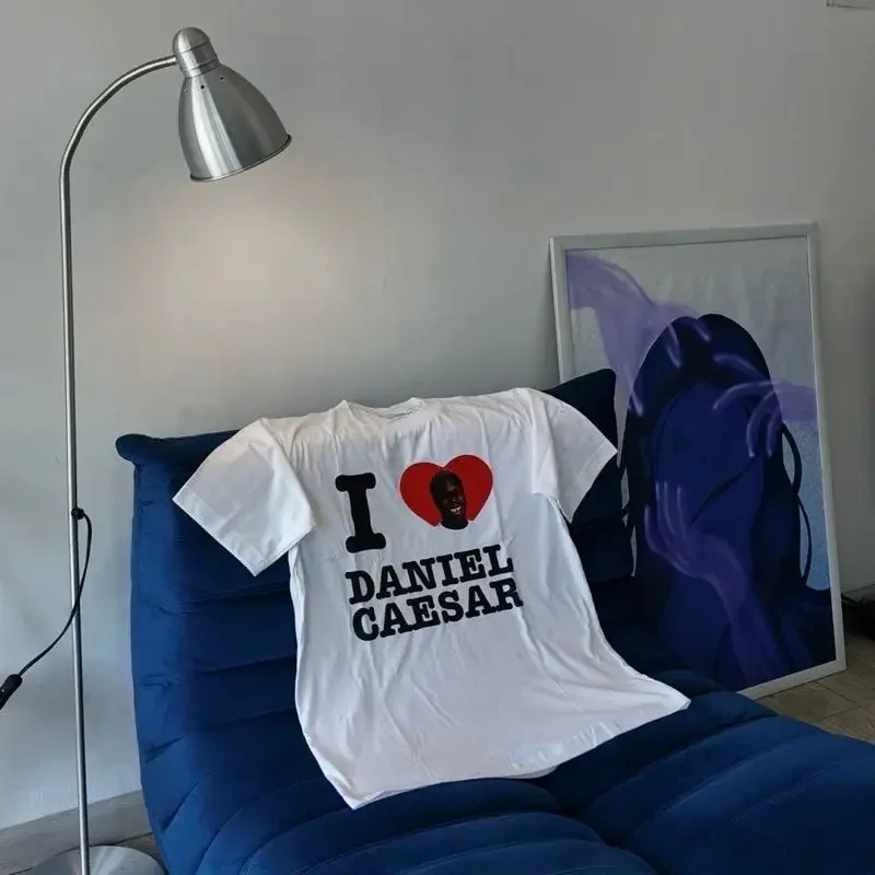 جديد الرجال النساء Y2K ريترو قمة الموضة الهيب هوب تي شيرت أحب دانيال قيصر قميص عادية فضفاض تي شيرت للجنسين #1