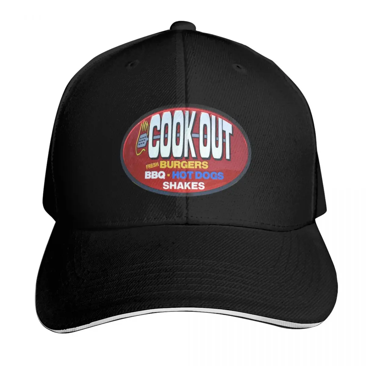 Cookout - Vintage Baseball Cap Streetwear Hip Hop Trendy Vintage Retro Embroidered Lightweight Packable