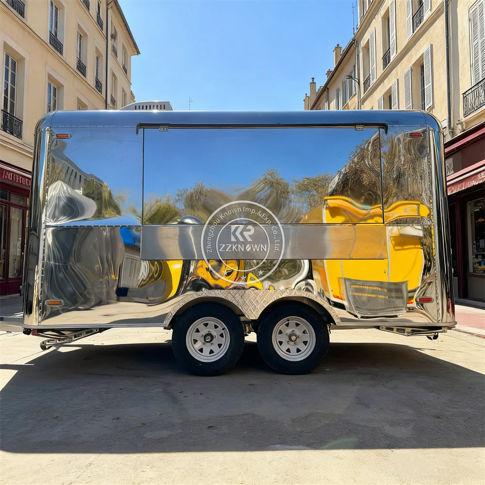 CE DOT Approved Mobile Fast Food Kitchen Trailer Outdoor Festival Event Street Catering Food Trailer  With Full Equipment