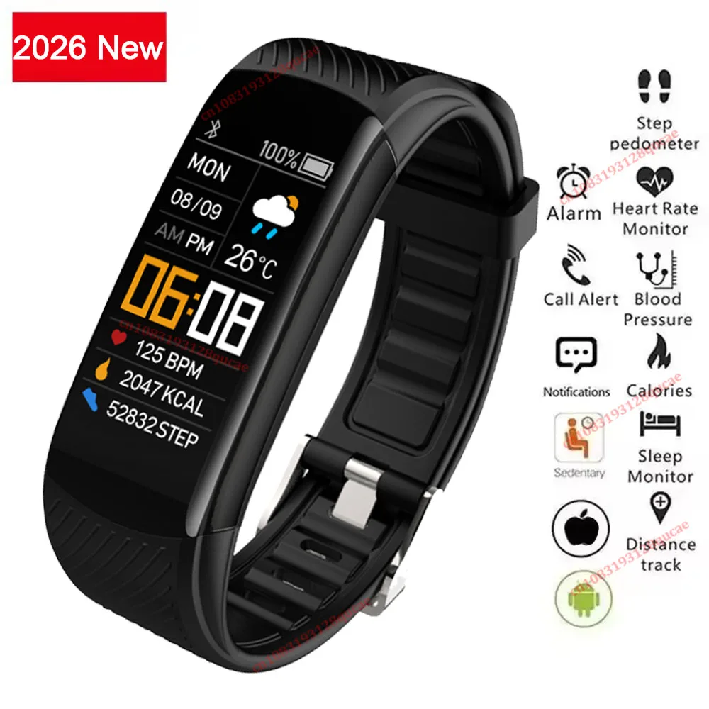 

SM-R390 Smart Watch Men Women Gifts Bluetooth Step Counting Fitness Tracker Heart Rate Blood Pressure Sports Bracelet Smart Band