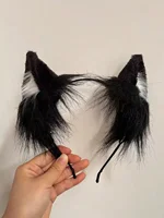 1pc Pink Cat Ear Headband, Plush Material, Cute, Kawaii, Hair Accessory, Fun, Photo Prop, Halloween Costume, Hair Clip, Hair Decoration - Image 4