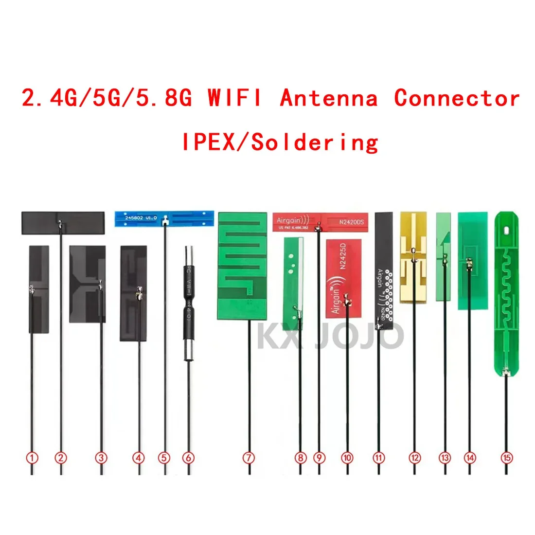 

Internal Antenna Bluetooth 2.4G/5.8G 1PC Dual-frequency Built-inPCB FPC PCB Omni Directional High-gain Connector IPEX/Soldering