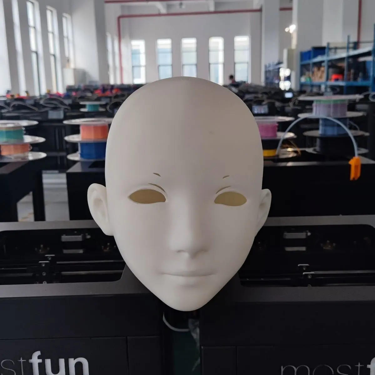 Kigurumi Base Black Obsidian White Eyes Headgear Headshell Full Baotou Cos Two-dimensional Love and Deep Space Props Accessories