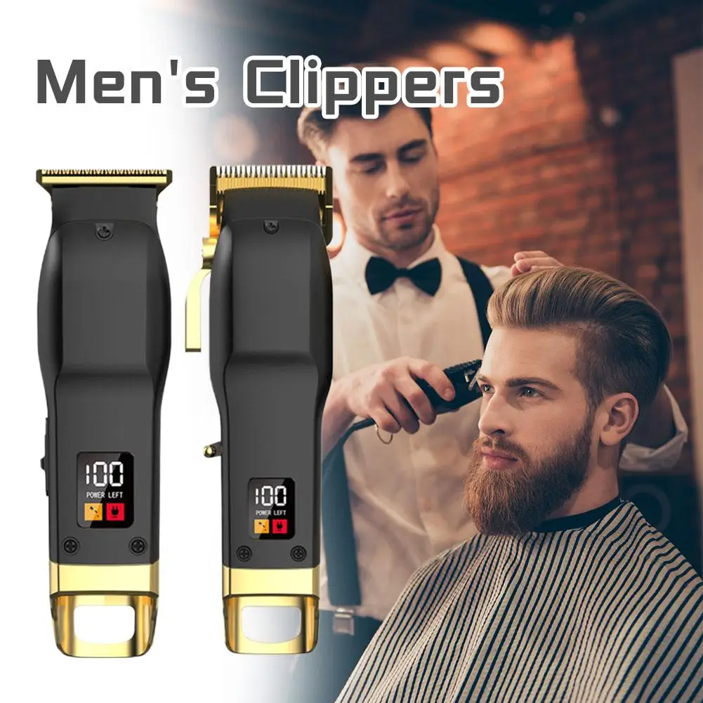 

1 шт., мужской триммер, машинка для стрижки волос, беспроводная бритва, многофункциональный набор для ухода за волосами, ЖК-дисплей, инструмент для ухода за бородой, инструмент для стрижки, необходимое снаряжение