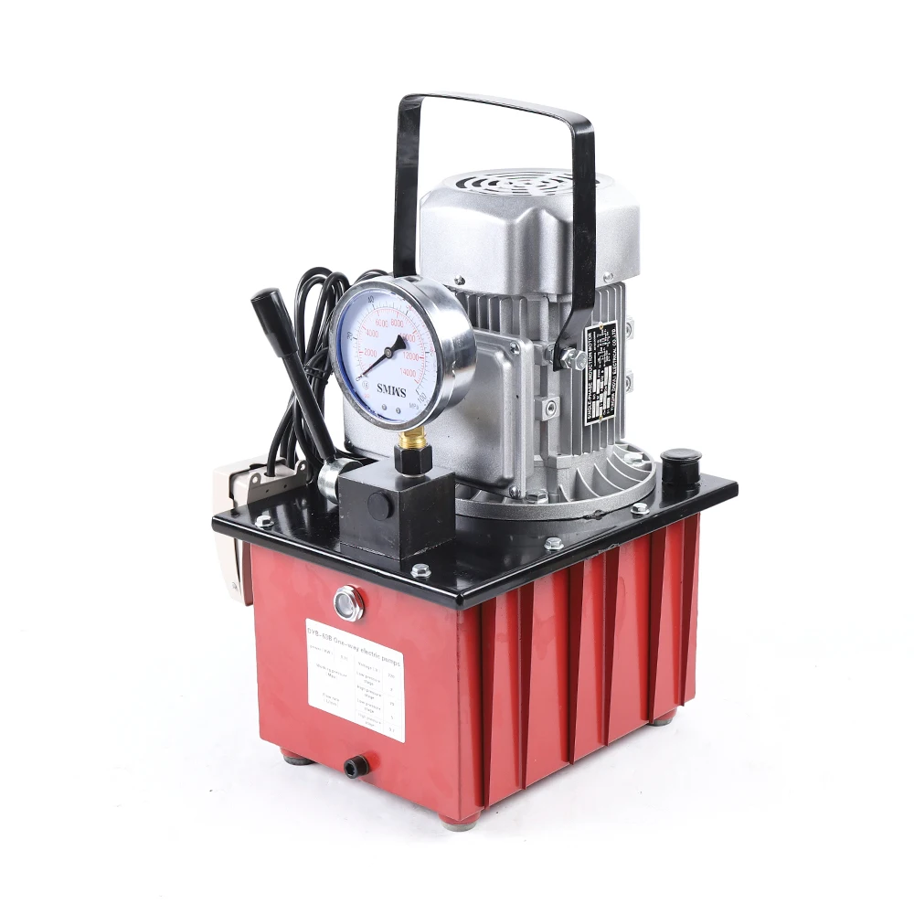 7L 750W Electric Driven Hydraulic Pump Single Acting Manual Valve & 1.8M Oil Hose 10000PSI 110V/220V