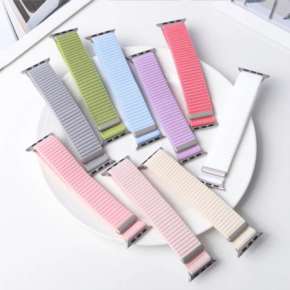 Sportschlaufe für Apple Watch Band Serie 11/10/9/8/7/6/SE/Ultra3 49 mm 46 mm 45 mm 44 mm 42/41/40 mm Gürtelarmband Correa iWatch Armband – Detail 3