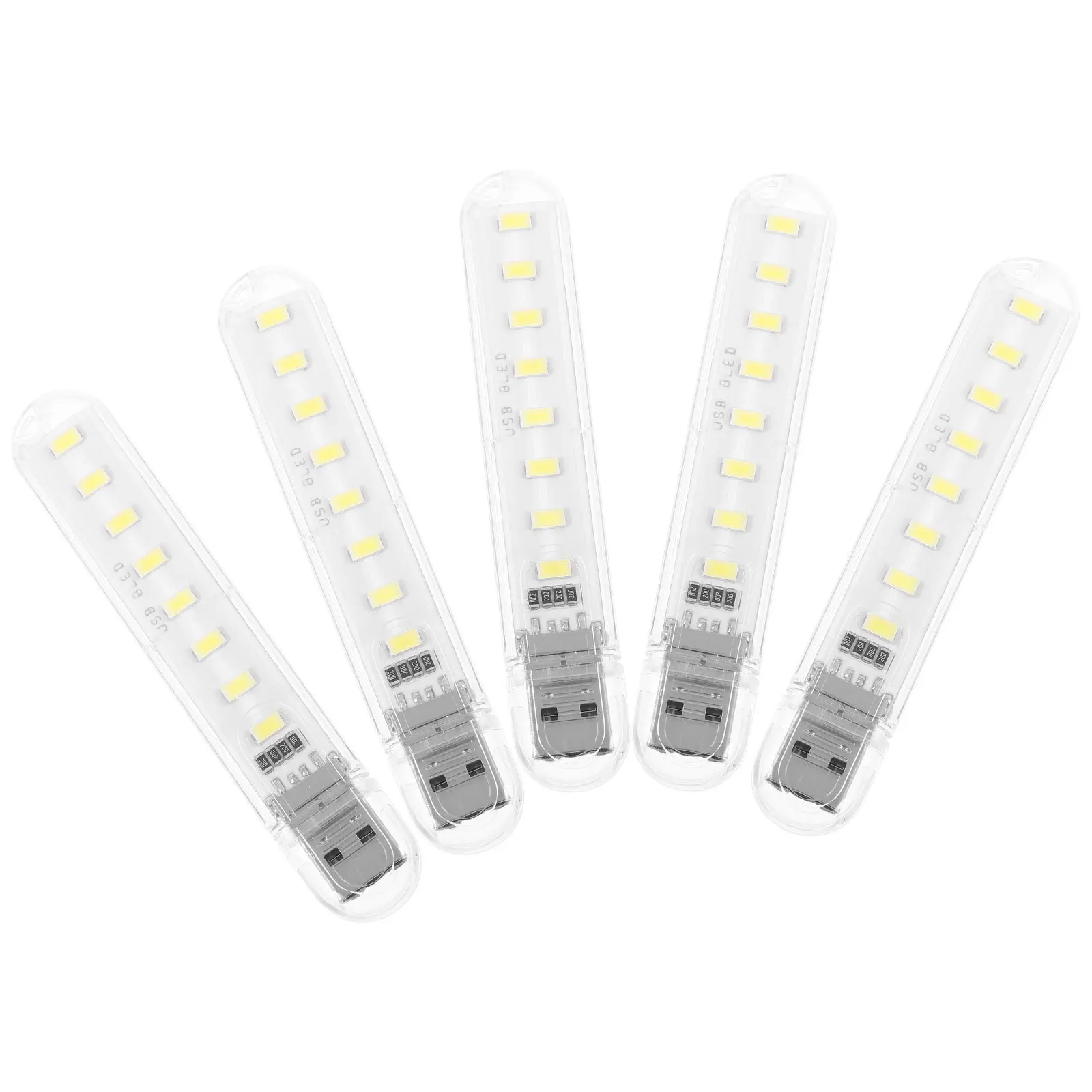 

5Pcs USB Light Plug in Night Lamp LED Mini Night Lights for Bedroom Living Room Hotel Office Convenient Portable Design