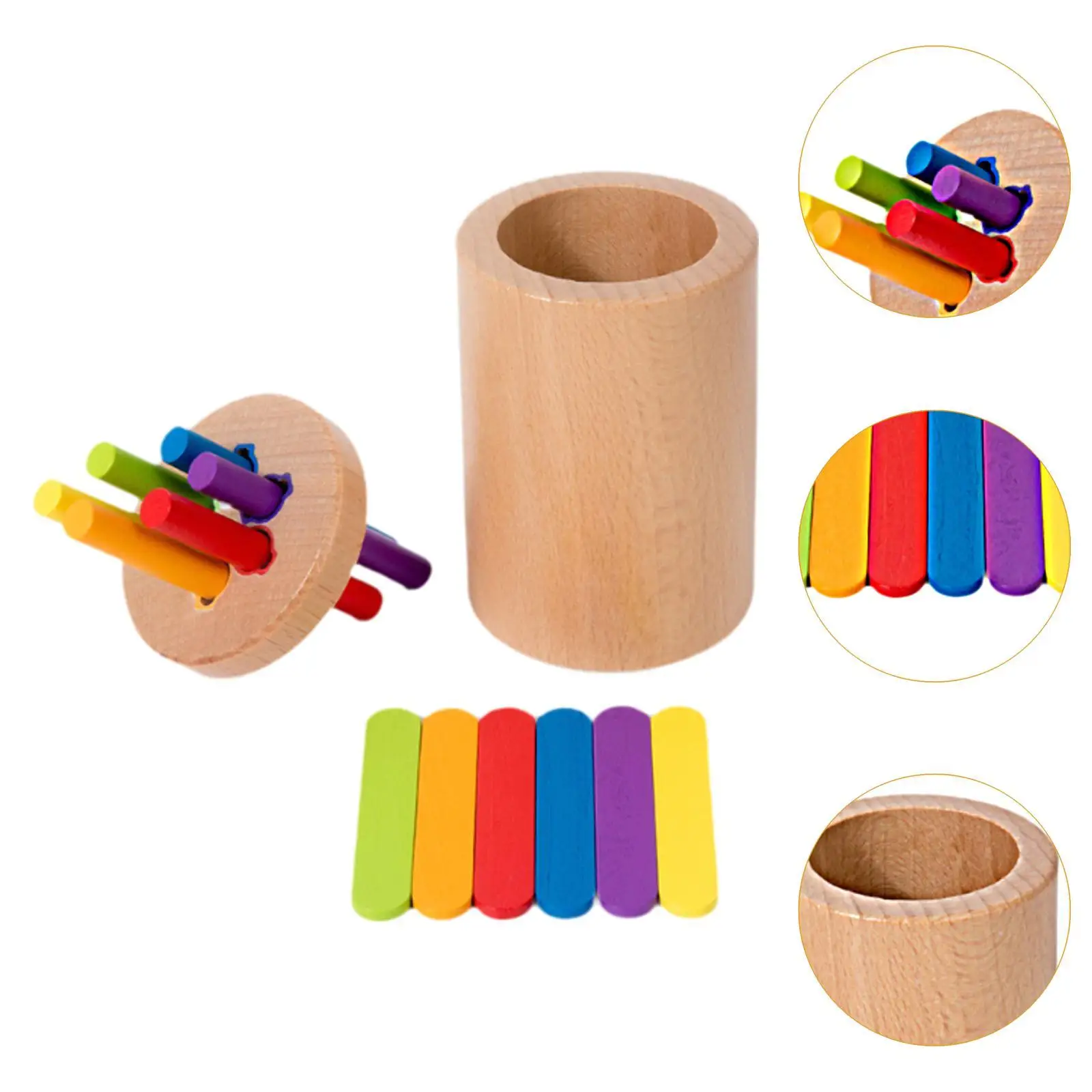 Kids Sorting Cup Preschool Learning Activity Cognitive Color Sorting Toy
