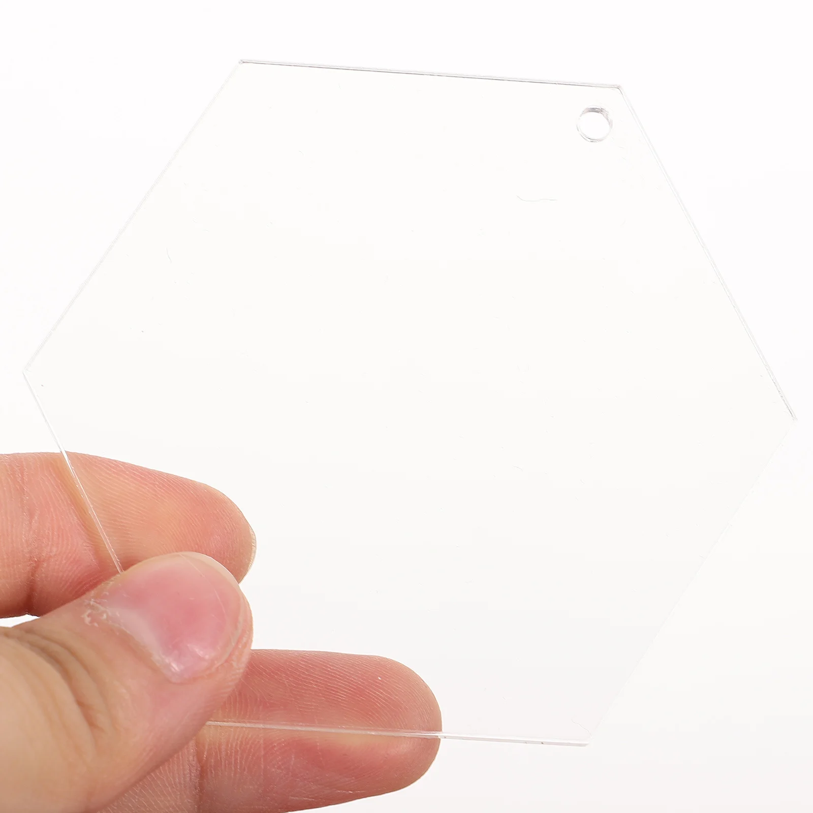 

1Set Christmas Acrylic Blanks Hexagonal Decoration Craft Chips for Tree Wall Hanging Pendant Holiday Party Layout Window Mantel