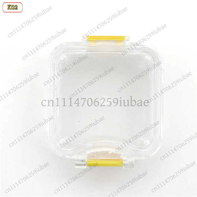 BK 50Pcs Plastic Denture Storage Box With Film For Denture Implant Membrane Tooth Container