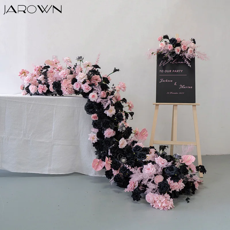 

Luxury Black and Pink Series Rose Peony Floral Arrangement for Wedding Event Home Backdrop Decoration Table Decor Sofa Flower