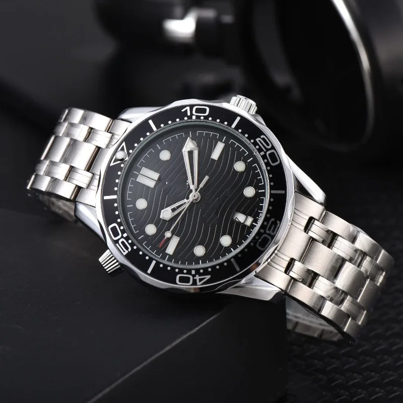 2025 ساعة ميكانيكية أوتوماتيكية فاخرة للرجال من الفولاذ المقاوم للصدأ الياقوت الكريستال مقاوم للماء 100 متر الأعمال عادية ذاتية الملء