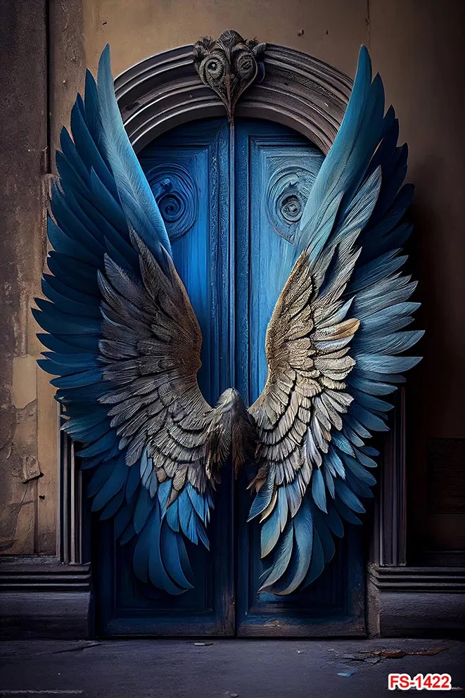Blue Angel Wings fotográficos cenários para senhora adulta, arte materna, retrato, casamento, festa de aniversário, decoração do estúdio, fundos