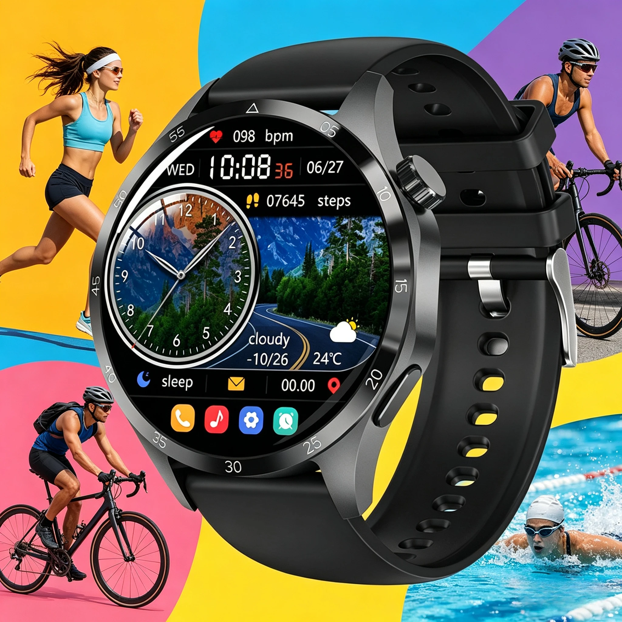 

New Xiaomi Watch 6 Pro Smart Watch AMOLED Screen GPS Tracker HD Bluetooth Call Waterproof Sports Health Monitoring Smartwatch