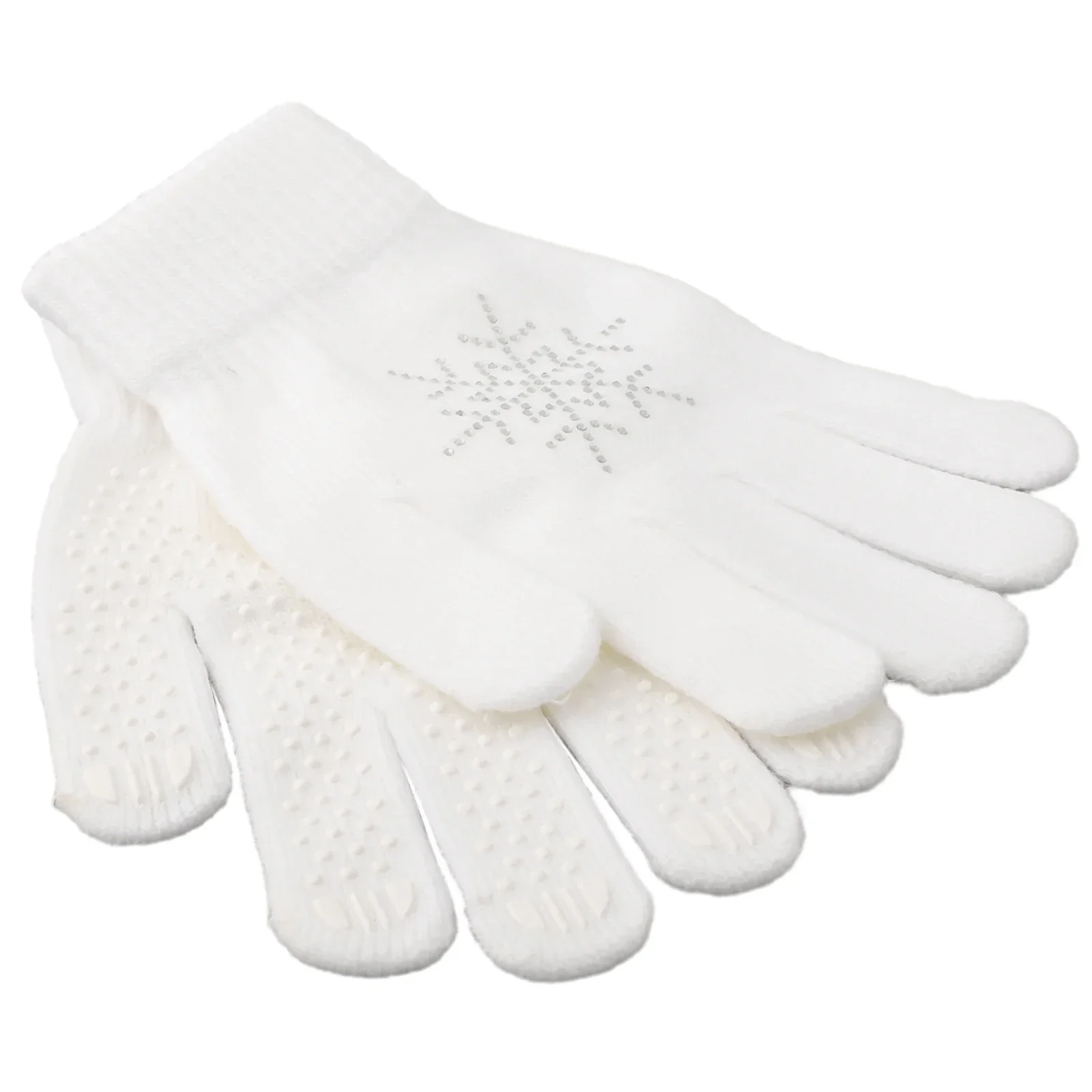 Figure Skating Gloves Skating Gloves Non-slip Winter Warm Stretch Glove Children Figure Skating Gloves Winter Sports Equipment