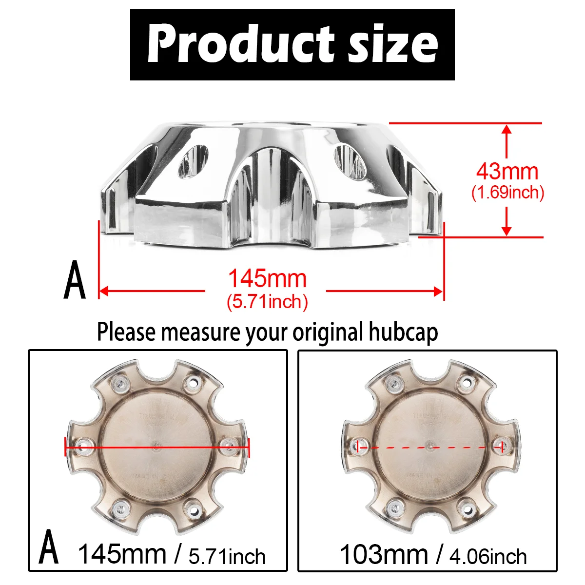 Rheedal 1/4Pcs OD 145mm/5.71