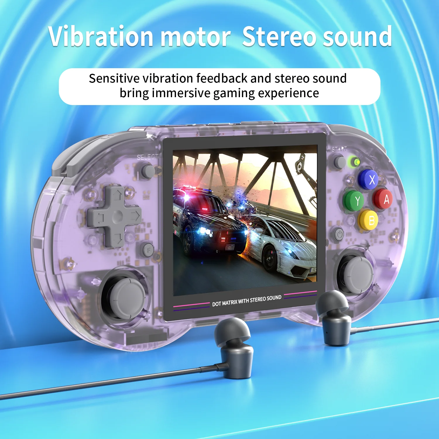 ANBERNIC RG353P RG353PS Handheld Game Console Linux System RK3566 Chip Support 5G WiFi 4.2 Bluetooth HD TV Out Support Built-in WIFI online Fighting