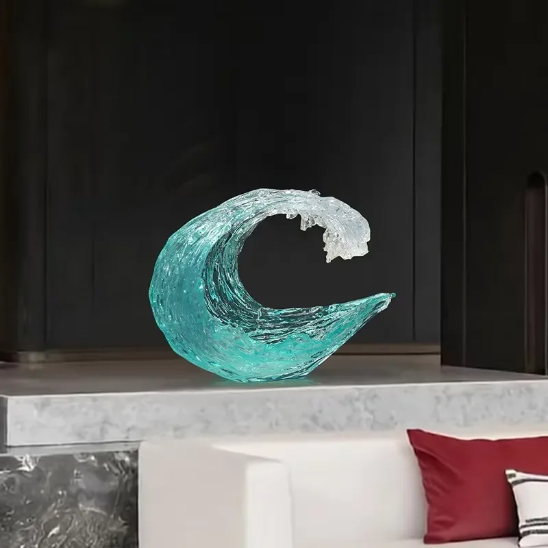 Dali transparent water spray sculpture maximizes decoration home decoration model room, living room