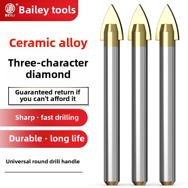

Alloy triangle, ceramic glass, cement wall tiles, marble, open drill bits