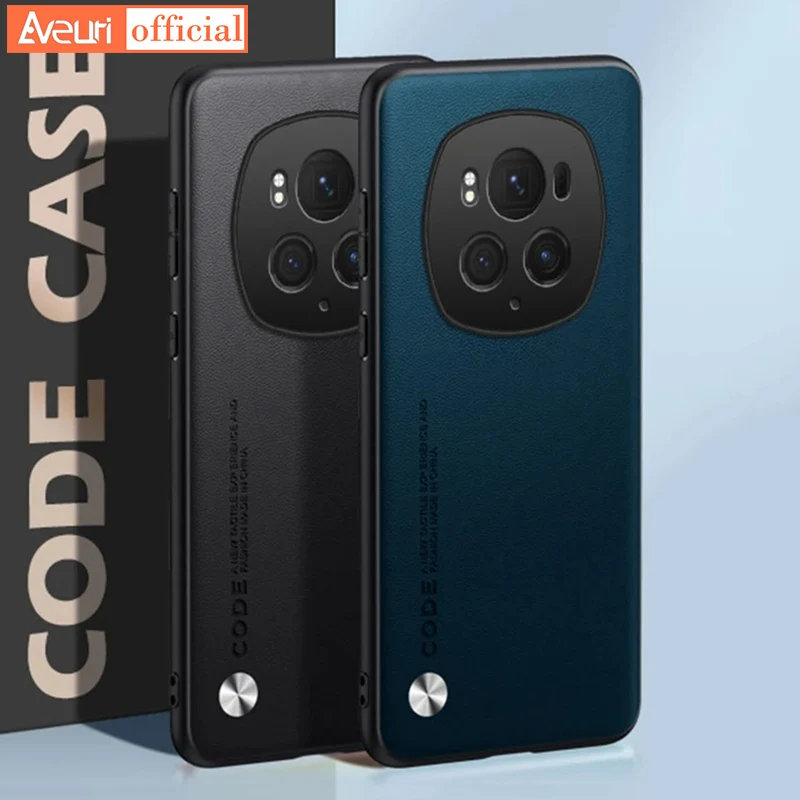 Per Honor Magic 6 Pro 6Pro Cover custodia in pelle PU di lusso per Honor Magic6 Pro Back Full Protection custodia in Silicone per telefono Coque