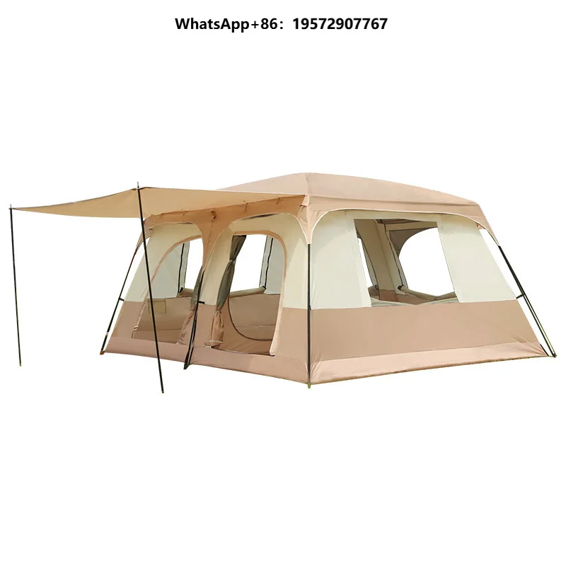 Hot Selling Camping Tents for 3-4 People Two Bedrooms and One Living Room 5-8 People Two Bedrooms and 10 People