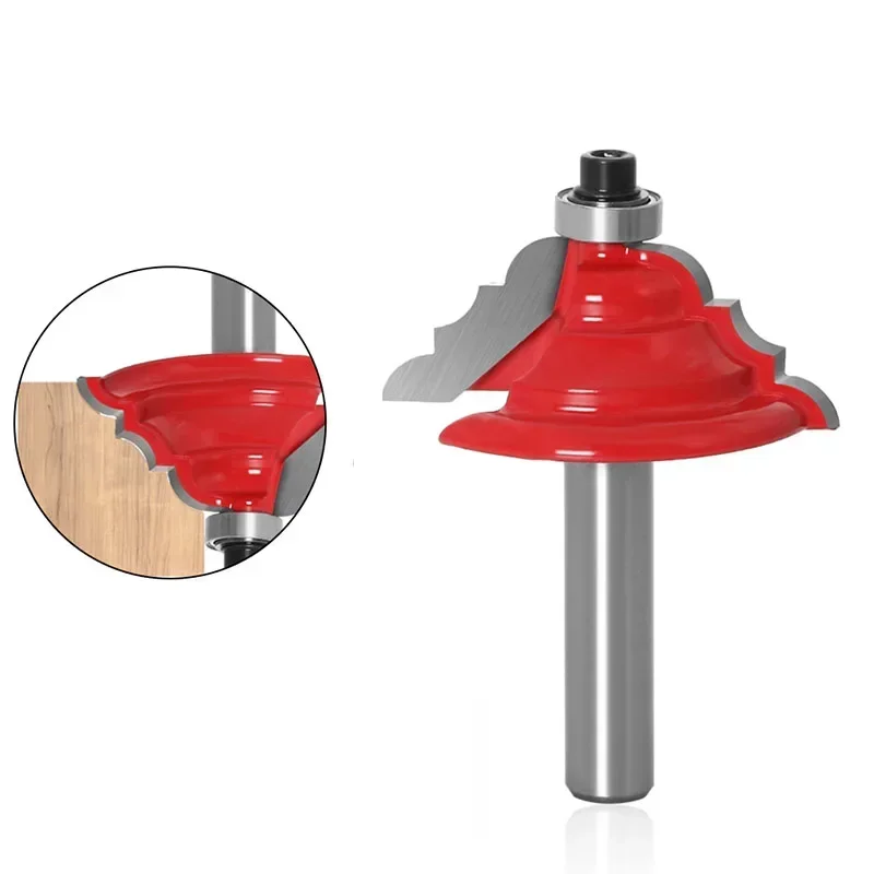 1Pc Table Edge Router Bit - French Baroque 8" Shank Line knife Woodworking cutter Tenon Cutter for  Tools