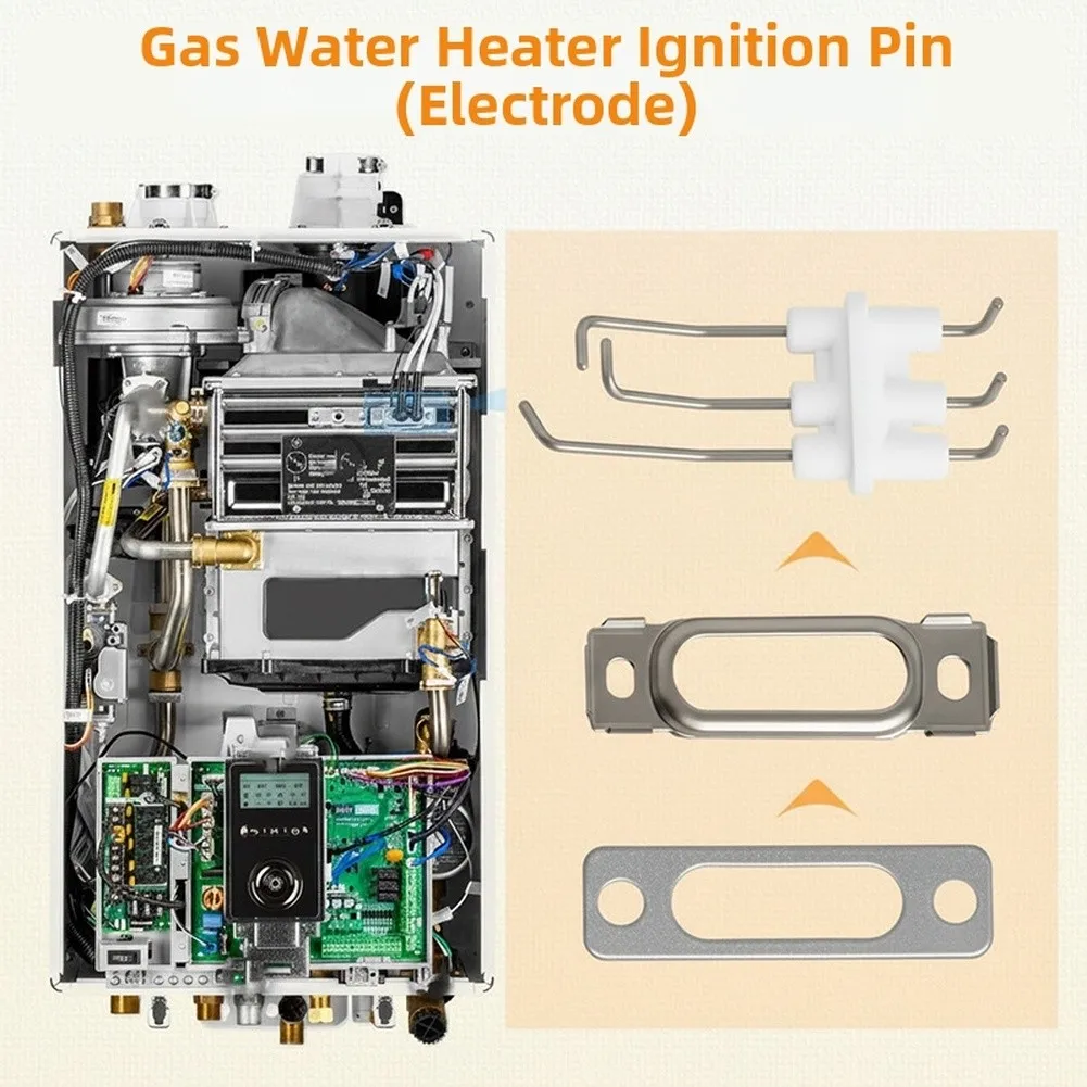 2026 Gas Igniter Electrode Assembly For Navien NPE-2 Series Water Heaters, Replacement Part 30028036A With Flame Rod, High Temp